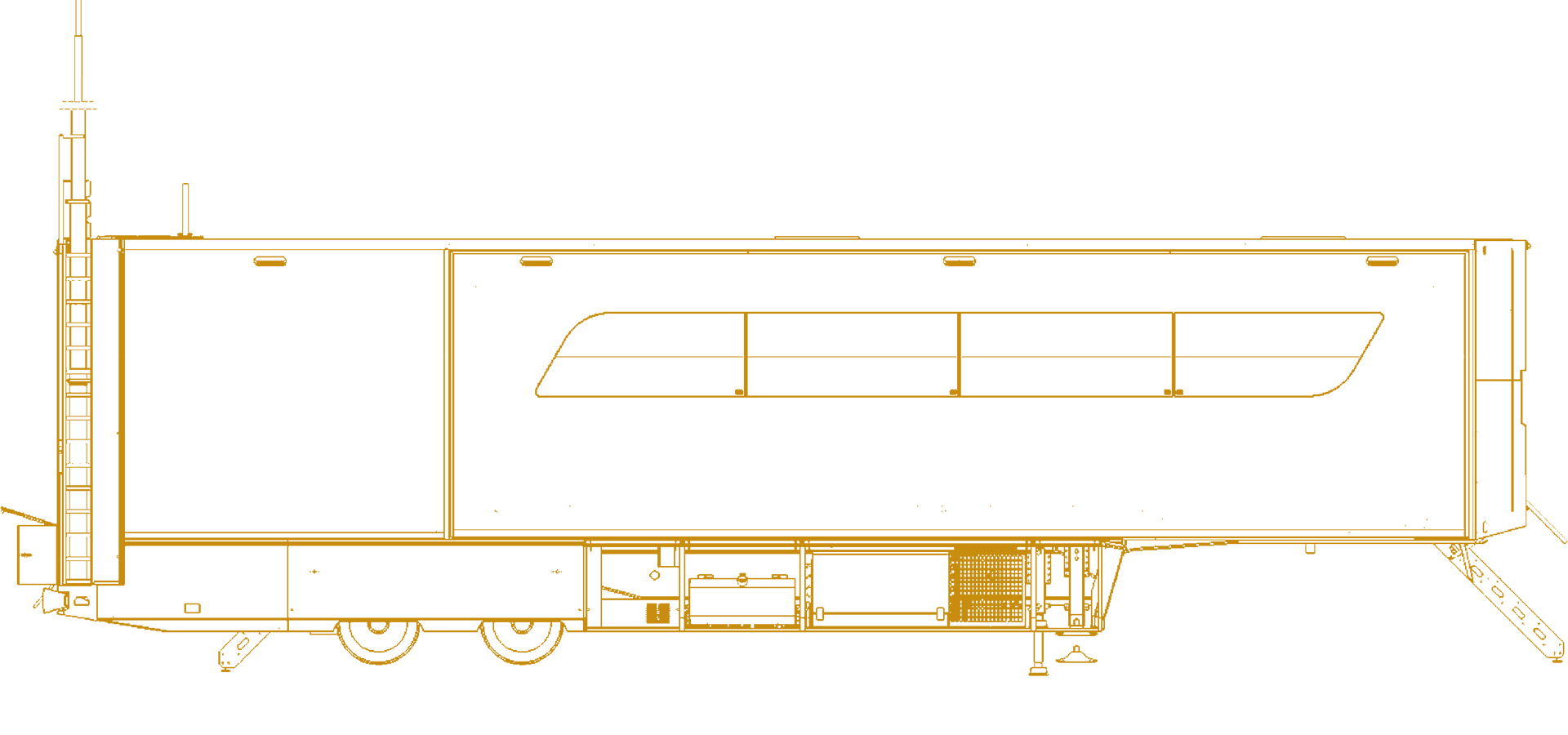 tracé du camion